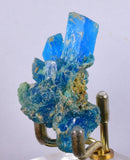 5.2cms NATURAL CHALCANTHITE  Unique Copper Druzy Peru Electric Blue Sharp Shiny Mineral Specimen Collector fe380