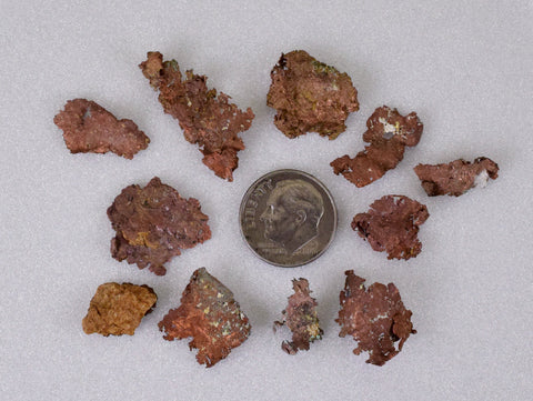 Lot 11 NATIVE COPPER PERU Crystal Iron New Find Some Fine Iridescent Wire Cluster Mineral Specimen I193