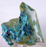 8.5cms QUARTZ CHRYSOCOLLA TENTADORA Mine Peru Grape Botryoidal Stalactite Crystals Rare Ajoite (?) Heterogenite (?) Mineral Specimen ce931