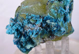 8.5cms QUARTZ CHRYSOCOLLA TENTADORA Mine Peru Grape Botryoidal Stalactite Crystals Rare Ajoite (?) Heterogenite (?) Mineral Specimen ce931