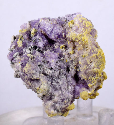 4cms COQUIMBITE ALUNOGEN CRYSTAL Romerite Copiatite Chalcantite Mineral Specimen U469