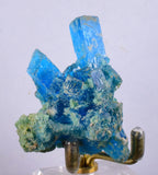 5.2cms NATURAL CHALCANTHITE  Unique Copper Druzy Peru Electric Blue Sharp Shiny Mineral Specimen Collector fe380