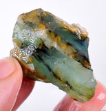 30grs BLUE OPAL ROUGH Peru Rough Scenic Quality Translucent Jewelry O682