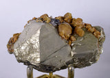 7.5cms PYRITE SIDERITE PERU Shiny Crystals Quartz Sphalerite Mineral Specimen Peru Collector M206