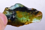 9.1grs BLUE OPAL ROUGH Peru Rough Scenic Quality Translucent Jewelry O685