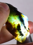 9.1grs BLUE OPAL ROUGH Peru Rough Scenic Quality Translucent Jewelry O685