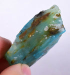 24.1 grs BLUE OPAL ROUGH Peru Rough Scenic Quality Translucent Jewelry O686