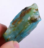 24.1 grs BLUE OPAL ROUGH Peru Rough Scenic Quality Translucent Jewelry O686