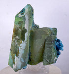 8.5cms QUARTZ CHRYSOCOLLA TENTADORA Mine Peru Grape Botryoidal Stalactite Crystals Rare Ajoite (?) Heterogenite (?) Mineral Specimen ce931