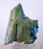 8.5cms QUARTZ CHRYSOCOLLA TENTADORA Mine Peru Grape Botryoidal Stalactite Crystals Rare Ajoite (?) Heterogenite (?) Mineral Specimen ce931