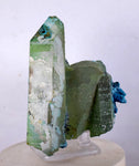 8.5cms QUARTZ CHRYSOCOLLA TENTADORA Mine Peru Grape Botryoidal Stalactite Crystals Rare Ajoite (?) Heterogenite (?) Mineral Specimen ce931