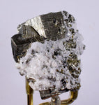 5.6cms PYRITE CUBIC PERU Shiny Crystals Mineral Specimen Collector M211