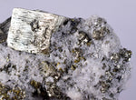 5.6cms PYRITE CUBIC PERU Shiny Crystals Mineral Specimen Collector M211