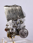 5.9cms PYRITE CUBIC PERU Shiny Crystals Mineral Specimen Collector M212