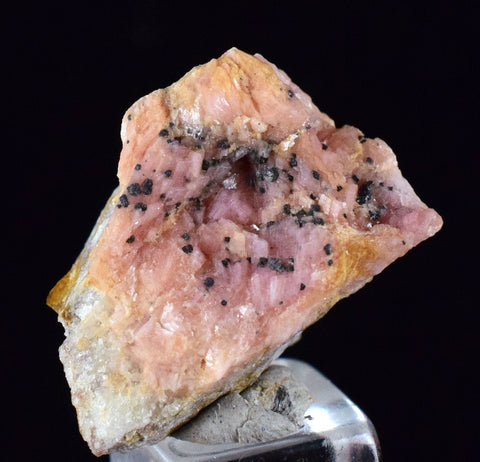 2.2cms gem RHODOCHROSITE RHOMBOHEDRAL CRYSTAL old stock collector peru mineral specimen R470