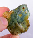 30grs BLUE OPAL ROUGH Peru Rough Scenic Quality Translucent Jewelry O682
