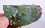 62grs BLUE OPAL ROUGH Peru Rough Scenic Quality Translucent Jewelry O693