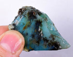 24.1 grs BLUE OPAL ROUGH Peru Rough Scenic Quality Translucent Jewelry O686