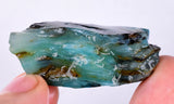 24.1 grs BLUE OPAL ROUGH Peru Rough Scenic Quality Translucent Jewelry O686