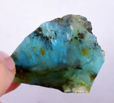 24.1 grs BLUE OPAL ROUGH Peru Rough Scenic Quality Translucent Jewelry O686