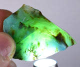 24.1 grs BLUE OPAL ROUGH Peru Rough Scenic Quality Translucent Jewelry O686