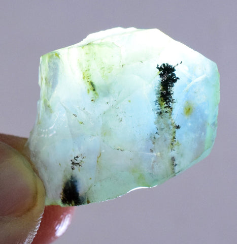 5.9grs BLUE OPAL ROUGH Peru Rough Scenic Quality Translucent Jewelry O690