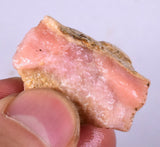 12.8 Grams PINK OPAL ROUGH A A Quality Jewelry Pendant Peru Coral Color P237