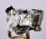 4.9cms PYRITE CUBIC PERU Shiny Crystals Mineral Specimen Collector M210