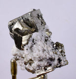 5.6cms PYRITE CUBIC PERU Shiny Crystals Mineral Specimen Collector M211