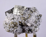 5.6cms PYRITE CUBIC PERU Shiny Crystals Mineral Specimen Collector M211