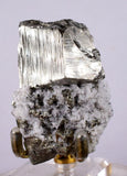 5.9cms PYRITE CUBIC PERU Shiny Crystals Mineral Specimen Collector M212