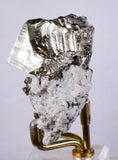 5.9cms PYRITE CUBIC PERU Shiny Crystals Mineral Specimen Collector M212