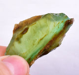 11.2grs BLUE OPAL SLAB Peru Scenic Quality Translucent Jewelry Collector O694