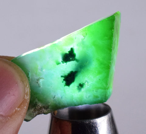 4.9gr GEM SILICA CHRYSOCOLLA Emeraldine Lily Mine Peru Scenic Quartz Malachite Chalcedony Emerald Jade Color S80