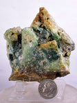 6.5cms QUARTZ CHRYSOCOLLA SELENITE Lily Mine Peru Atacamite Stalactite Druzy Mineral Specimen A518