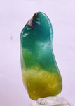 17.5Carats GEM SILICA CHRYSOCOLLA Chalcedony Lily Mine Peru Tumbled Quartz B946
