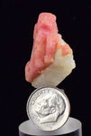 3.2cms RHODOCHROSITE QUARTZ Premium Miniature Crystals Huayllapon Pasto Bueno Mine Peru Collector Mineral Specimen R477