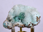 5.3cms DRUZY CHRYSOCOLLA CALCITE Lily Mine Peru Malachite 2000 Discovery Super Shiny Crystals Mineral Specimen D235