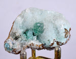 5.3cms DRUZY CHRYSOCOLLA CALCITE Lily Mine Peru Malachite 2000 Discovery Super Shiny Crystals Mineral Specimen D235