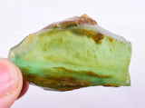 11.2grs BLUE OPAL SLAB Peru Scenic Quality Translucent Jewelry Collector O694