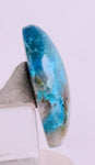 16.5Carats BLUE CHRYSOCOLLA QUARTZ Malachite Peru Scenic Cabochon Pendant B954