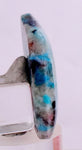 38.5Carats BLUE CHRYSOCOLLA QUARTZ Malachite Peru Scenic Cabochon Pendant B955