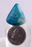 16.5Carats BLUE CHRYSOCOLLA QUARTZ Malachite Peru Scenic Cabochon Pendant B956