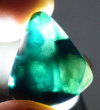 16.5Carats BLUE CHRYSOCOLLA QUARTZ Malachite Peru Scenic Cabochon Pendant B956