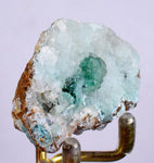 5.3cms DRUZY CHRYSOCOLLA CALCITE Lily Mine Peru Malachite 2000 Discovery Super Shiny Crystals Mineral Specimen D235