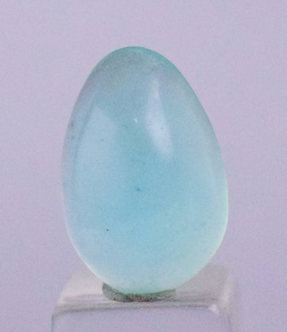 6carats BLUE OPAL Cabochon Pendant Wire Wrap Peru Peru Jewelry B958