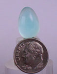 6carats BLUE OPAL Cabochon Pendant Wire Wrap Peru Peru Jewelry B958