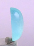 4carats BLUE OPAL Cabochon Pendant Wire Wrap Peru Peru Jewelry B959