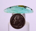 10carats BLUE OPAL Cabochon Pendant Wire Wrap Peru Peru Jewelry B963
