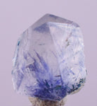 2.5Carats BLUE DUMORTIERITE in QUARTZ  Gem Polished Acicular Pendant Cabochon Mineral Specimen U476